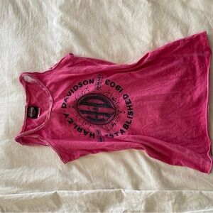 Harley-Davidson Fuchsia Sleeveless Top